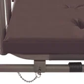 Конвертируема градинска люлка със сенник, кафе - Thumbnail 7