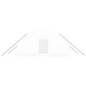 Оранжерия със стоманена рамка бяла 12 м² 6x2x2,85 м - Thumbnail 3