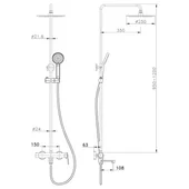 Промо комплект Гриджо тръбно окачване + смесител + клик сифон INTER CERAMIC - Thumbnail 3