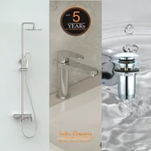 Промо комплект Гриджо тръбно окачване + смесител + клик сифон INTER CERAMIC - Thumbnail 1