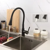 Смесител за кухня Havana Black изцяло черен мат INTER CERAMIC - Thumbnail 1