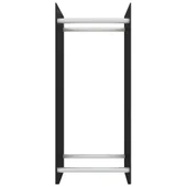 Стойка за дърва, черна, 40x35x100 см, закалено стъкло - Thumbnail 3