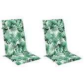 Възглавници за столове с облегалка 2 бр на листа Оксфорд плат - VL361910 - Thumbnail 3