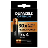 Алкални батерии AA LR6 4 бр. DURACELL OPTIMUM - Thumbnail 1