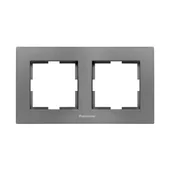 Двойна рамка Karre Plus тъмносива PANASONIC - Thumbnail 1