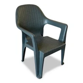 Градински стол PVC зелен Polo MEVSIM - Thumbnail 1