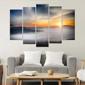 Изгрев над мъглата - картина пано за стена - Thumbnail 3