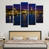 Нощен Париж - картина пано за стена - Thumbnail 3