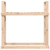 Поставка за дърва за огрев 110x35x108,5 масивно дърво бор - Thumbnail 5