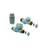 Радиаторен прав сет Cayman-5 White THS THERMOSTYLE - Thumbnail 3