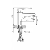 Смесител за баня ф35мм стоящ Genua FORMA VITA - Thumbnail 2