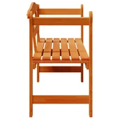 Външна пейка Акациева 119x76x44 см Масивна дървесина - VL4012186 - Thumbnail 6