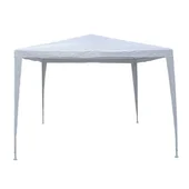 Бяла водоустойчива шатра 3x3м UV-защита PE GAZEBO - Thumbnail 1