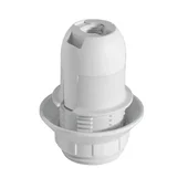 Фасунга полурезбована бяла VIVALUX - Thumbnail 1