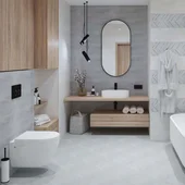 Фаянс Eclectic Perla 25x70 см сив ECOCERAMIC - Thumbnail 2