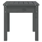 Градинска пейка сива 50x44x45 см борово дърво масив - VL823992 - Thumbnail 5