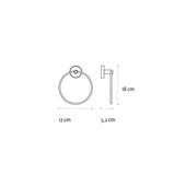 Поставка за хавлия тип ринг 17 см Optimo KAPITAN - Thumbnail 3