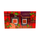 Комплект ароматизатор с пръчици 150 мл + свещ Ябълка и канела AREON - Thumbnail 2