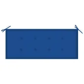 Сгъваема градинска пейка с възглавница, 118 см, бамбук - VL3063859 - Thumbnail 6