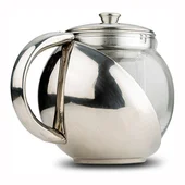 Стъклен чайник с корпус и цедка от неръждаема стомана 500 мл NAVA - Thumbnail 3