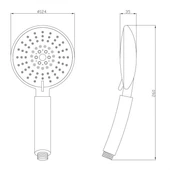 Душ слушалка с 5 функции ICH 7314BG INTER CERAMIC - Thumbnail 6