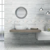 Фаянс 25х40 см Пастел светлосив 5843 KAI - Thumbnail 2