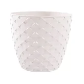 Кашпа 14x9.1x12.5 см 1.4 л бяла Kapadokya SERINOVA - Thumbnail 1