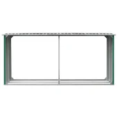 Навес за дърва, поцинкована стомана, 330x92x153 см, зелен - Thumbnail 3