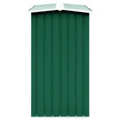 Навес за дърва, поцинкована стомана, 330x92x153 см, зелен - Thumbnail 4