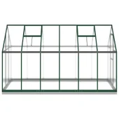 Оранжерия- поликарбонат - стоманена основа - 334x169x202 см - Thumbnail 3