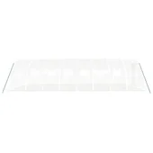 Оранжерия със стоманена рамка бяла 32 м² 8x4x2 м - Thumbnail 4