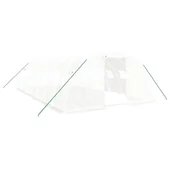 Оранжерия със стоманена рамка бяла 32 м² 8x4x2 м - Thumbnail 1