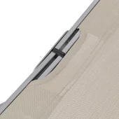 Сгъваеми шезлонги, 2 бр., кремави, textilene - Thumbnail 7