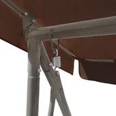 Градинска люлка със сенник, кафе  192 x 118 - Thumbnail 5