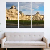 Лувъра в Париж - картина пано за стена - Thumbnail 2