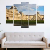 Лувъра в Париж - картина пано за стена - Thumbnail 3