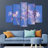 Пролетно цвете с роса - картина пано за стена - Thumbnail 3