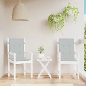 Възглавници за столове 2 бр меланж светлосиви 100x50x4 см плат - VL4002445 - Thumbnail 4