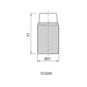 Фасунга бакелитова бяла VIVALUX - Thumbnail 2