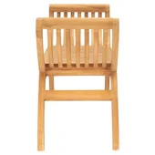 Градинска пейка, 126 см, тик масив - VL316150 - Thumbnail 4