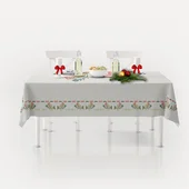 Коледна покривка за маса 140х180 см Весела коледа - Thumbnail 1