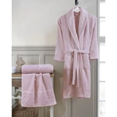 Комплект халат за баня с 2 кърпи Selena IPEKCE - Thumbnail 2