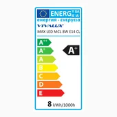 LED лампа MAX LED- 8W- 806LM- E14- 4000K - Thumbnail 3