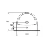 Мивка President 50x43.5 см CERSANIT - Thumbnail 2