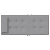 Възглавници за стол с висока облегалка 2 бр сиви Оксфорд плат - VL361877 - Thumbnail 7