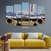 Боинг 757 на пистата - картина пано за стена - Thumbnail 3