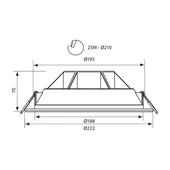 LED панел TOP LED 25W VIVALUX - Thumbnail 3