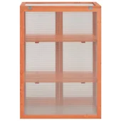 Мини оранжерия - 75x47x109 см - дърво и поликарбонат - Thumbnail 8