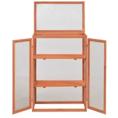 Мини оранжерия - 75x47x109 см - дърво и поликарбонат - Thumbnail 6