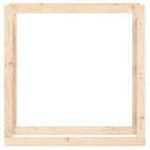 Поставка за дърва за огрев 100x25x100 см масивно дърво бор - Thumbnail 5